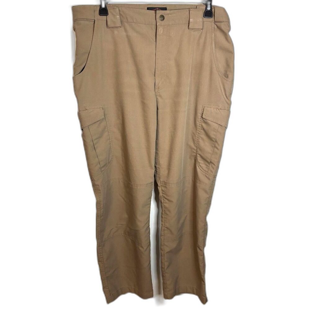 TRU-SPEC 24-7 Tactical Cargo Pants Brown Ripstop 40x30 Gorpcore, Hiking, Outdoor